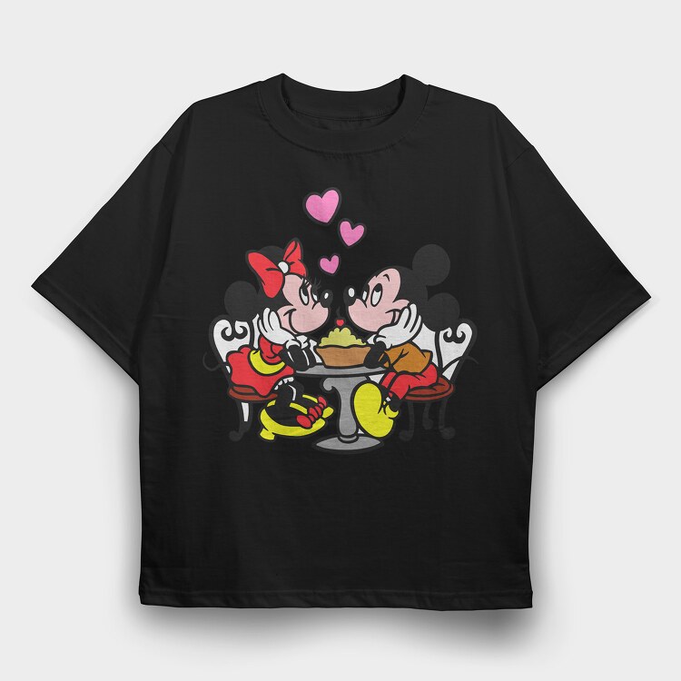 Cartoon Retro Disney 2, Tricou Oversize Barbati (Unisex)