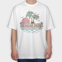 Beach Bum Bum Bum, Tricou Oversize Barbati (Unisex)