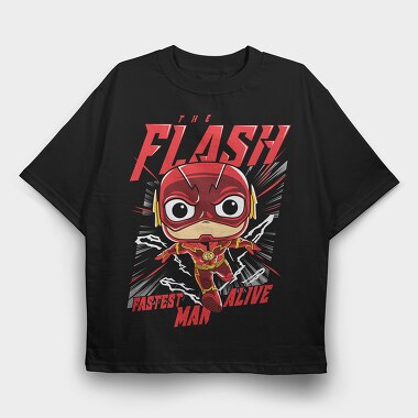 The Flash Comics, Tricou Oversize Barbati (Unisex)