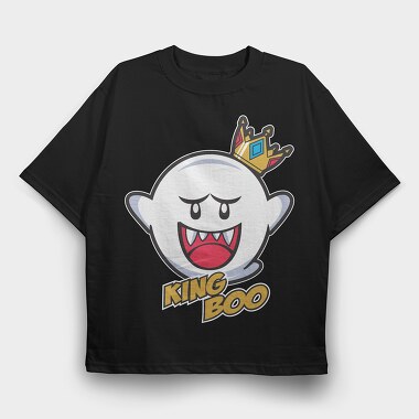 King Boo Mario Bros, Tricou Oversize Barbati (Unisex)