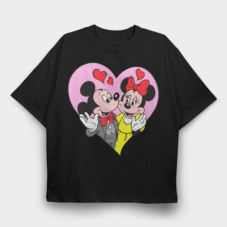 Cartoon Retro Disney 5, Tricou Oversize Barbati (Unisex)