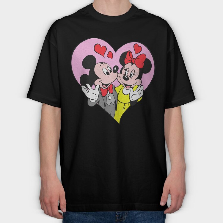 Cartoon Retro Disney 5, Tricou Oversize Barbati (Unisex)
