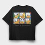 Cartoon Retro Donald Duck 1, Tricou Oversize Barbati (Unisex)