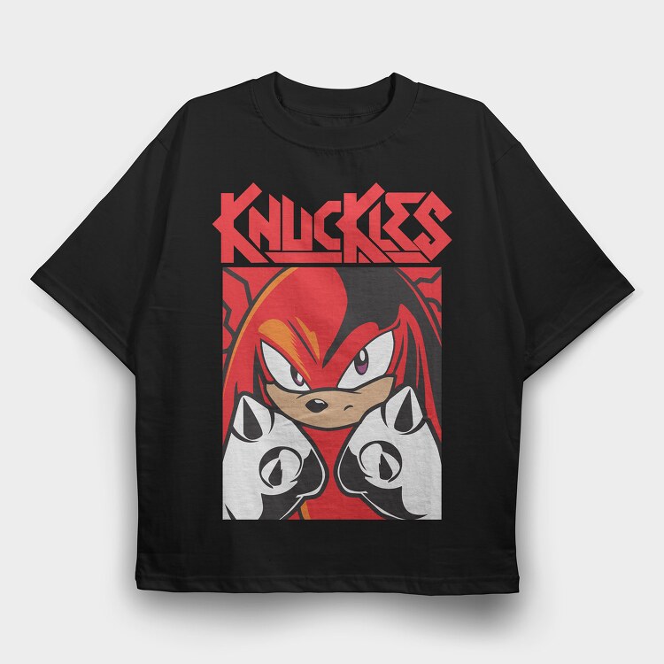 Knuckles, Tricou Oversize Barbati (Unisex)
