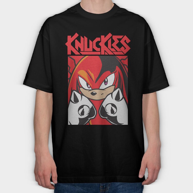 Knuckles, Tricou Oversize Barbati (Unisex)