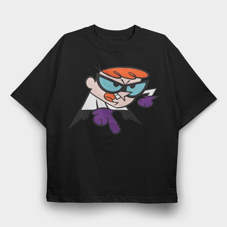 Dexter Laboratory 17, Tricou Oversize Barbati (Unisex)