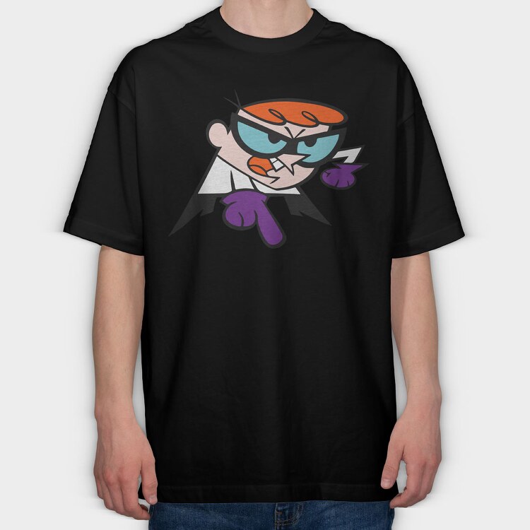 Dexter Laboratory 17, Tricou Oversize Barbati (Unisex)