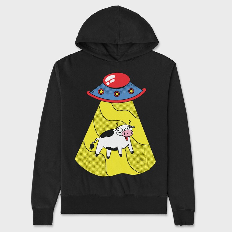 Alien Cow, Hanorac Oversize Barbati (Unisex)