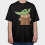 Baby Yoda 1, Tricou Oversize Barbati (Unisex)