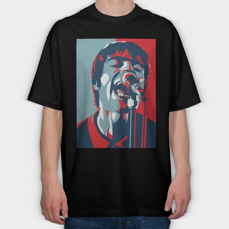 Liam Gallagher, Tricou Oversize Barbati (Unisex)