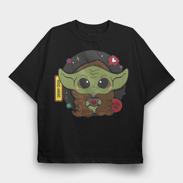 Baby Yoda 10, Tricou Oversize Barbati (Unisex)