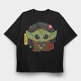 Baby Yoda 10, Tricou Oversize Barbati (Unisex)