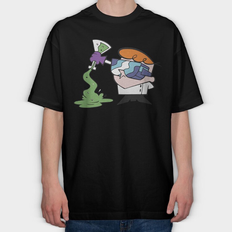 Dexter Laboratory 19, Tricou Oversize Barbati (Unisex)