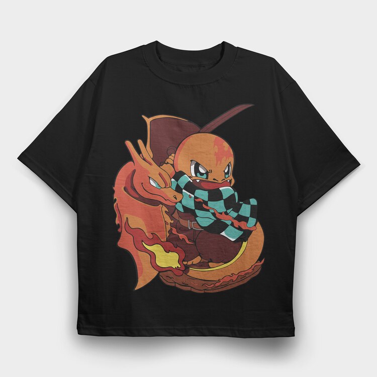 Pokemon 8, Tricou Oversize Barbati (Unisex)