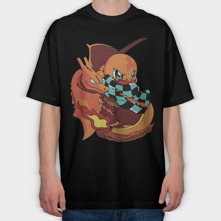 Pokemon 8, Tricou Oversize Barbati (Unisex)