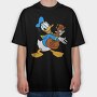 Cartoon Retro Donald Duck 4, Tricou Oversize Barbati (Unisex)