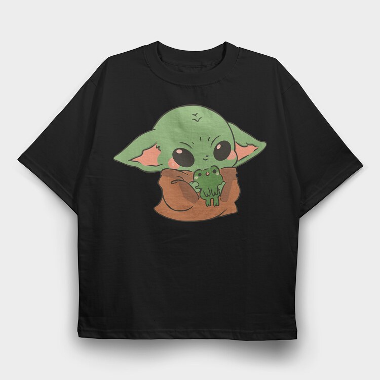 Baby Yoda 11, Tricou Oversize Barbati (Unisex)