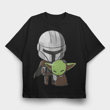 Baby Yoda 12, Tricou Oversize Barbati (Unisex)