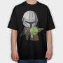 Baby Yoda 12, Tricou Oversize Barbati (Unisex)
