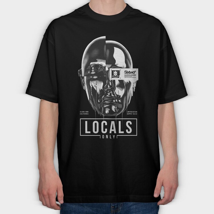 Locals Only 2, Tricou Oversize Barbati (Unisex)