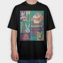 Looney Tunes Happy Holidays, Tricou Oversize Barbati (Unisex)