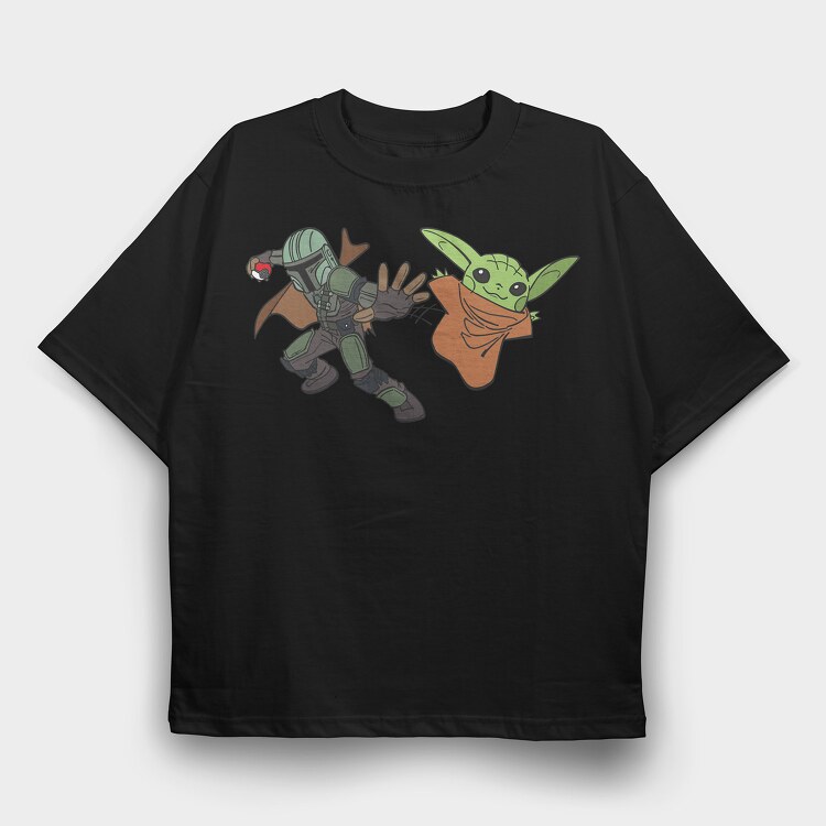 Baby Yoda 14, Tricou Oversize Barbati (Unisex)