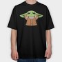 Baby Yoda 15, Tricou Oversize Barbati (Unisex)