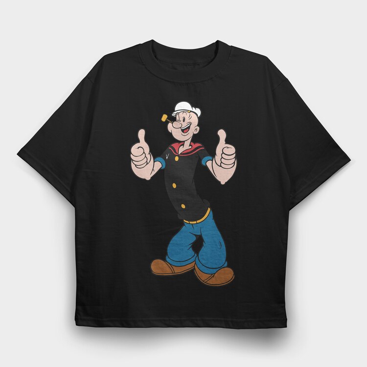 Popeye 12, Tricou Oversize Barbati (Unisex)