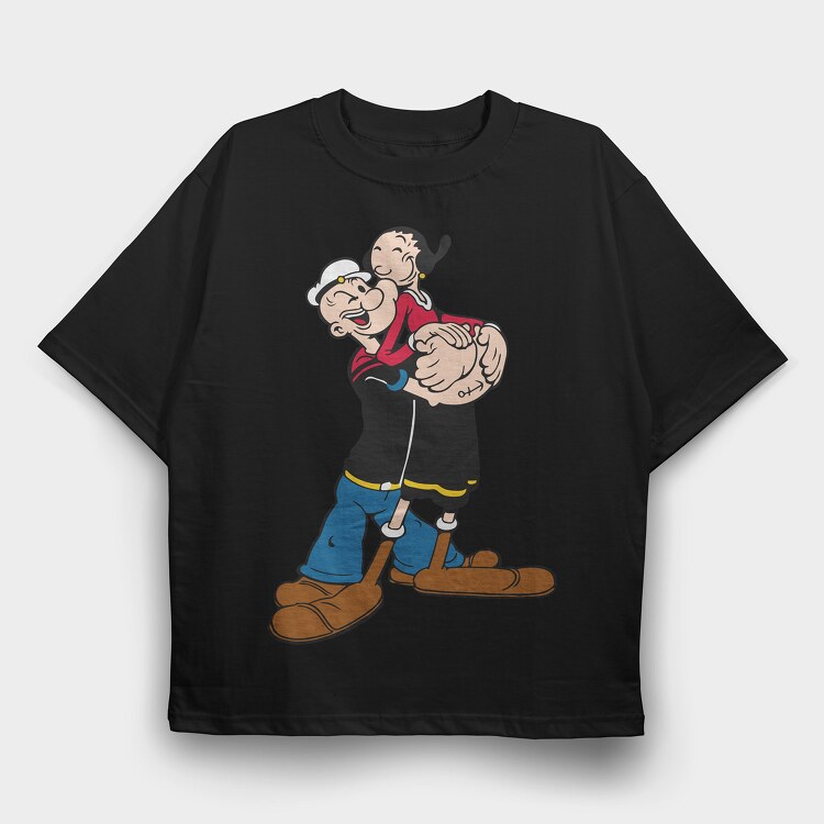 Popeye 13, Tricou Oversize Barbati (Unisex)