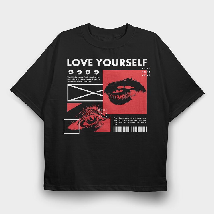Love Yourself 2, Tricou Oversize Barbati (Unisex)