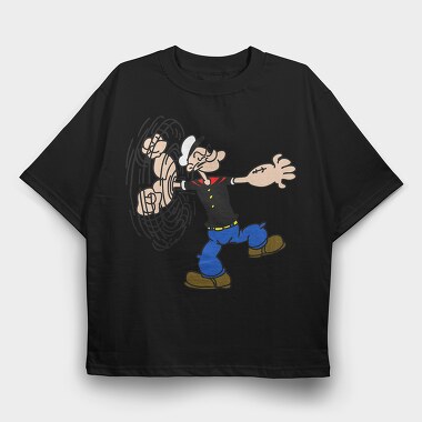 Popeye 18, Tricou Oversize Barbati (Unisex)