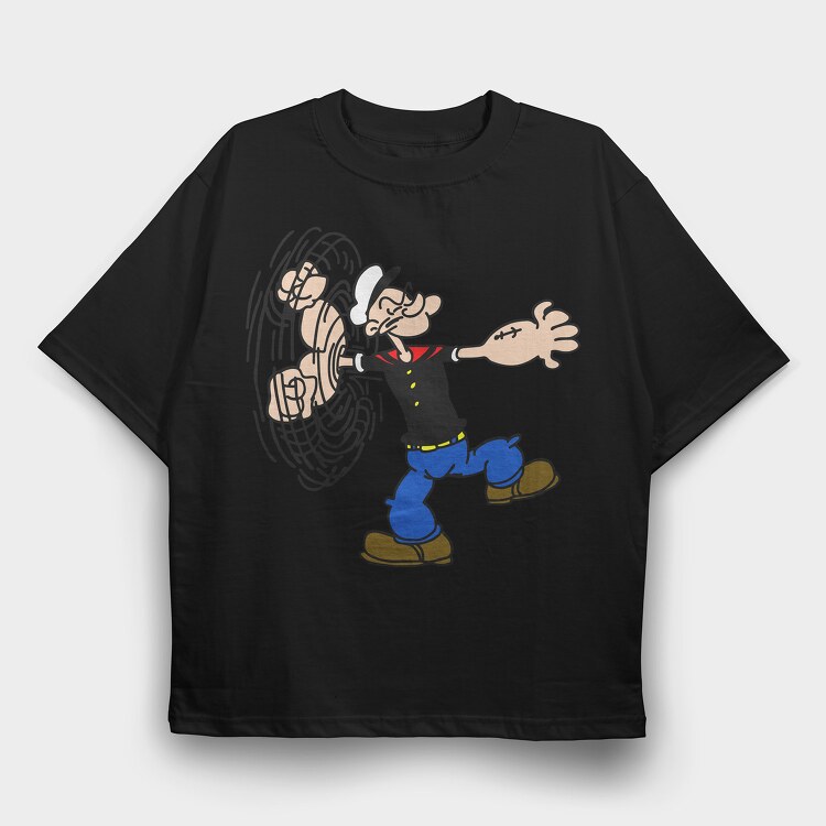 Popeye 18, Tricou Oversize Barbati (Unisex)