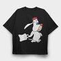 Cartoon Retro Droopy 2, Tricou Oversize Barbati (Unisex)