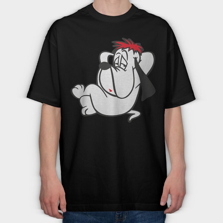Cartoon Retro Droopy 3, Tricou Oversize Barbati (Unisex)