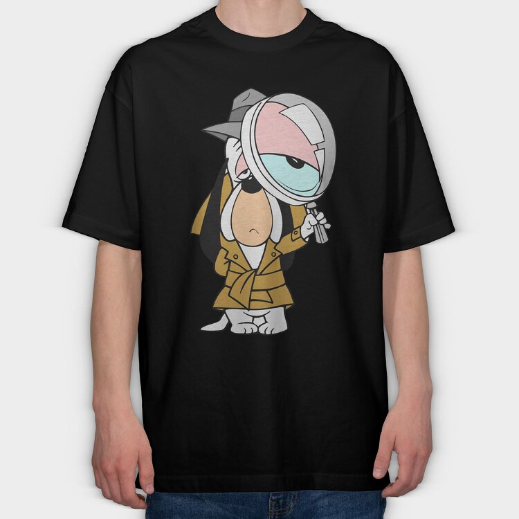 Cartoon Retro Droopy 4, Tricou Oversize Barbati (Unisex)