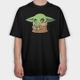 Baby Yoda 22, Tricou Oversize Barbati (Unisex)