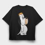 Cartoon Retro Droopy 5, Tricou Oversize Barbati (Unisex)