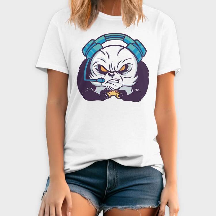 Panda Gamer, Tricou Barbati (Unisex)