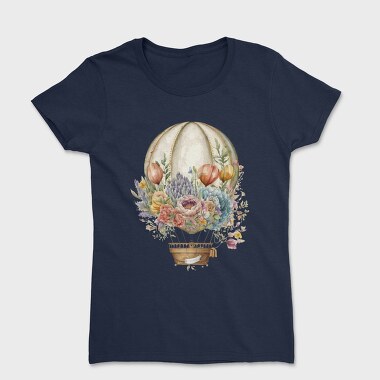 Balloon Floral Vintage, Tricou Femei