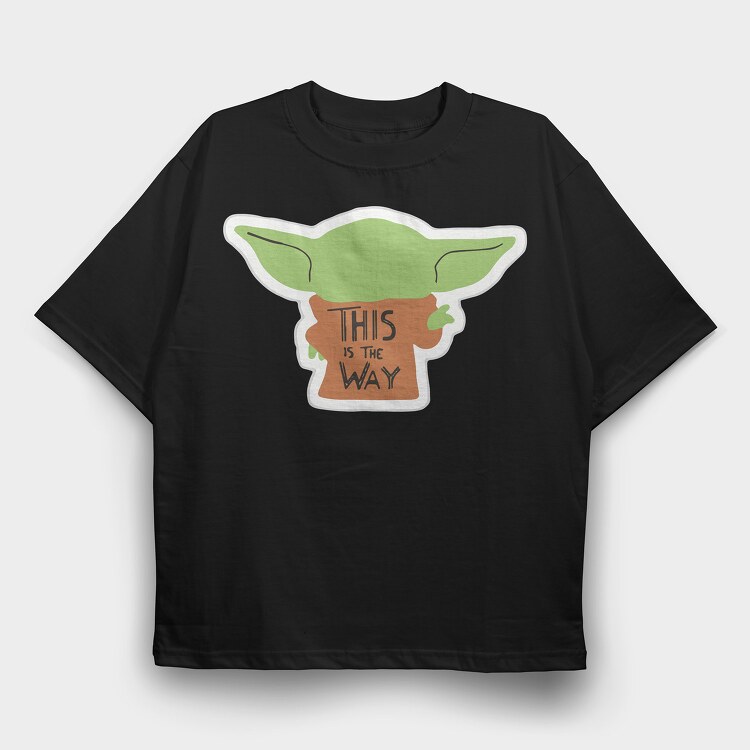Baby Yoda 24, Tricou Oversize Barbati (Unisex)