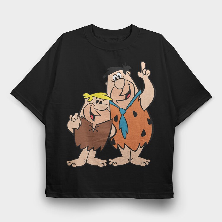 The Flintstones 25, Tricou Oversize Barbati (Unisex)