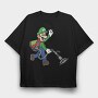 Luigi Poltergust, Tricou Oversize Barbati (Unisex)