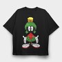 Cartoon Retro Duck Dodgers 3, Tricou Oversize Barbati (Unisex)