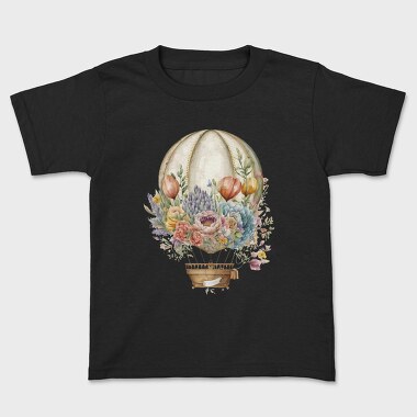 Balloon Floral Vintage, Tricou Copii