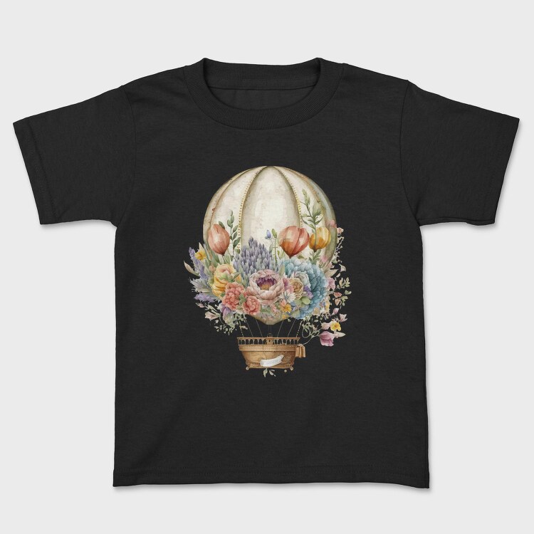 Balloon Floral Vintage, Tricou Copii