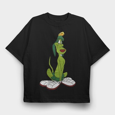 Cartoon Retro Duck Dodgers 4, Tricou Oversize Barbati (Unisex)