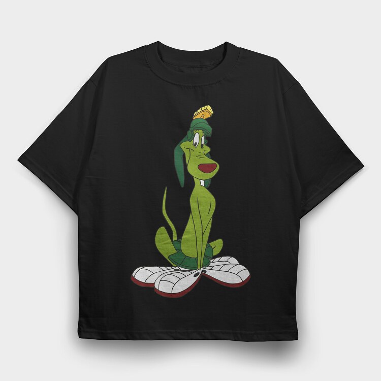 Cartoon Retro Duck Dodgers 4, Tricou Oversize Barbati (Unisex)