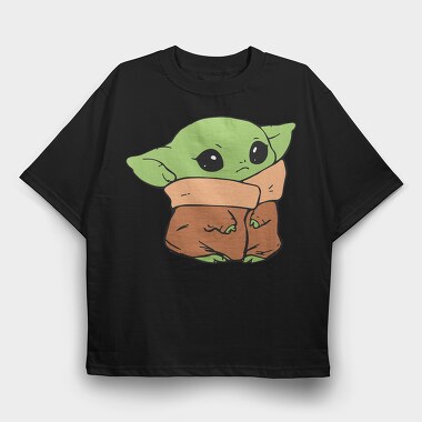 Baby Yoda 6, Tricou Oversize Barbati (Unisex)