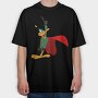 Cartoon Retro Duck Dodgers 6, Tricou Oversize Barbati (Unisex)