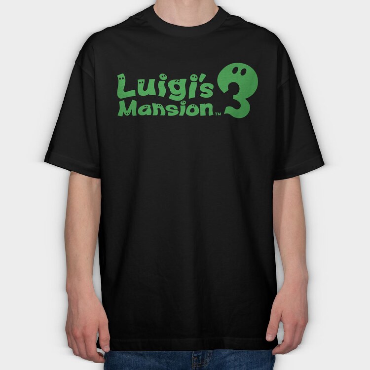 Luigis Mansion, Tricou Oversize Barbati (Unisex)